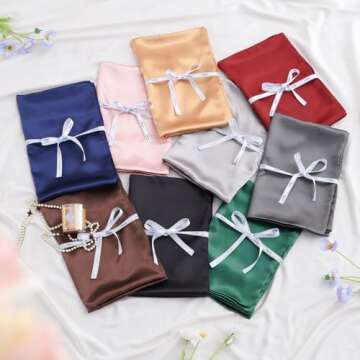 CozyLux Satin Pillowcase Set for Hair & Skin Care