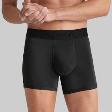 Tommy John Men's Trunk 4” Underwear - Comfortable, Breathable, Stylish