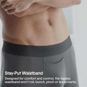 Tommy John Men's Trunk Underwear for Ultimate Comfort