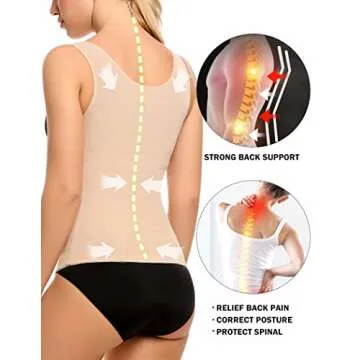 Ekouaer Waist Trainer Vest for Women, Optimal Comfort