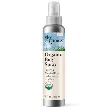 Sky Organics Organic Bug Spray - Herbal Insect & Mosquito Spray - 4oz DEET Free