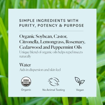 Sky Organics Organic Bug Spray - Vegan Insect Repellant for All