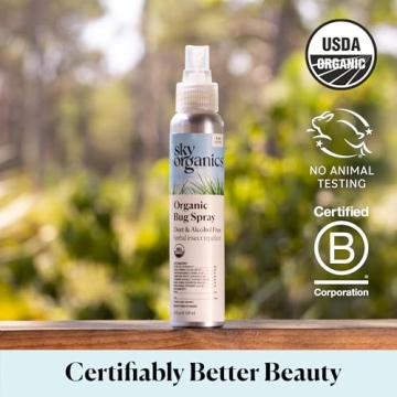 Sky Organics Organic Bug Spray - Vegan Insect Repellant for All