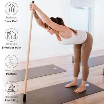 Yoga Stick for Flexibility - Online Guides Included