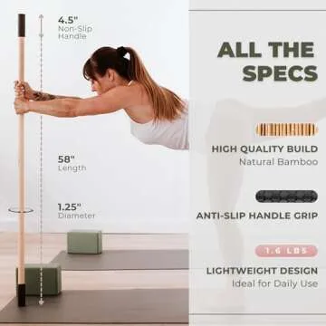 Yoga Stick for Flexibility - Online Guides Included