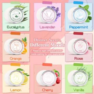 Shower Steamers Aromatherapy - Christmas Gifts for women, 8 Pack Pure Essential Oil Shower Bombs for Home Spa Bath Self Care, Lavender Stress Relief and Relaxation Gifts for Her Stocking Stuffers Pink