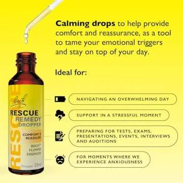 RESCUE REMEDY Dropper - Natural Homeopathic Stress Relief for All Ages