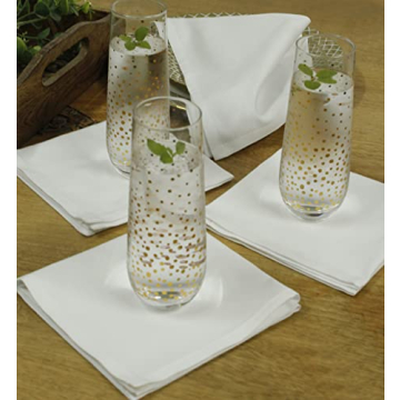 Cotton Craft Cocktail Napkins - Reusable & Elegant 12x12