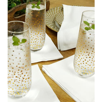 Cotton Craft Cocktail Napkins - Reusable & Elegant 12x12