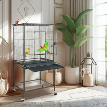 ZENY Large Bird Flight Cage with Rolling Stand for Birds