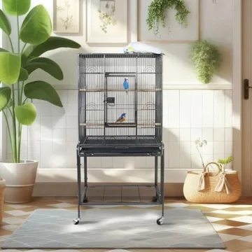 ZENY Large Bird Flight Cage with Rolling Stand for Birds