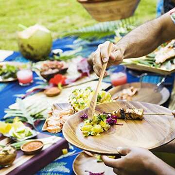 Portable Bamboo Cutlery Set with Stainless Steel Straw