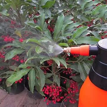 MyLifeUNIT Hand Pressure Sprayer, Spray Bottle with Adjustable Pressure Nozzle for Plants, 35 OZ