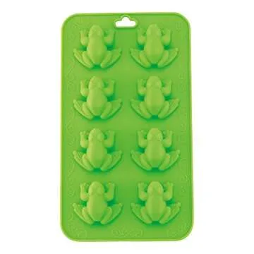 Passover Silicone Frog Molds - Chocolate, Candy, Jelly and Ice Tray in Fun 10 Plague Frog Shape - Pesach Seder and Kitchen Accessories by The Kosher Cook