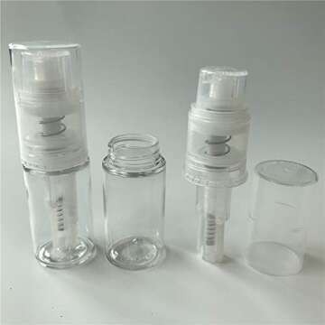 impac Luster dust spray Powder Sprayer duster PET Bottle Pump dispenser 3 pack perfect for Glitter/Powder/Luster Dust/Dry shampoo