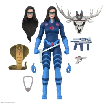 Super7 ULTIMATES! G.I. Joe Baroness (Dark Blue) - 7" G.I. Joe Action Figure with Accessories Classic...