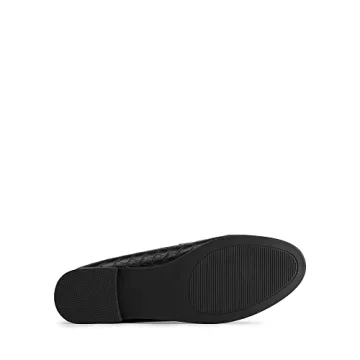 DREAM PAIRS Women's Loafers Penny Loafers Fashion Comfortable Flats Dressy Shoes,Size 9,Black-Stone,SDLS2312W