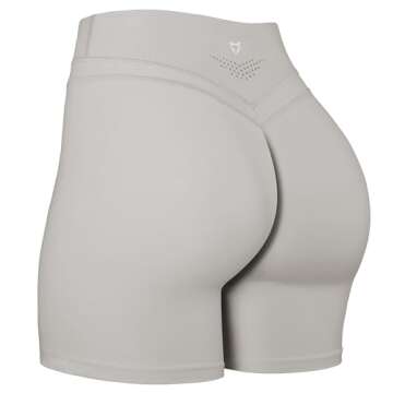 TomTiger Yoga Shorts for Women Tummy Control High Waist Biker Shorts Exercise Workout Butt Lifting T...