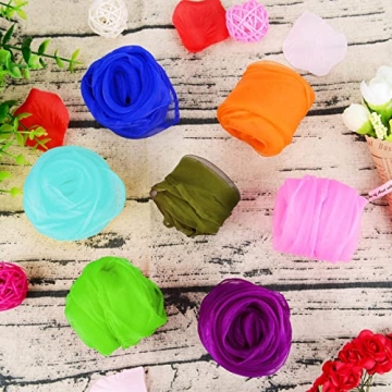 Ousyaah 20-Pack 28-Inch Kids Dance Juggling Scarves