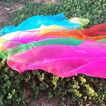 Ousyaah 20-Pack 28-Inch Kids Dance Juggling Scarves