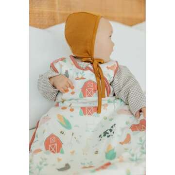 Copper Pearl Sleep Sack: Warm and Cozy Baby Bag in a Variety of Trendy Designs, Safe Alternative to Blankets, Sleeveless Baby Sleep Sack Swaddle Sizes Newborn to 24 Months - Farmstead