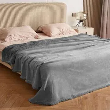 Kritter Planet Waterproof Bed Blanket, Reversible Sherpa Fleece Bed Cover for Adults Intimancy, Leak...