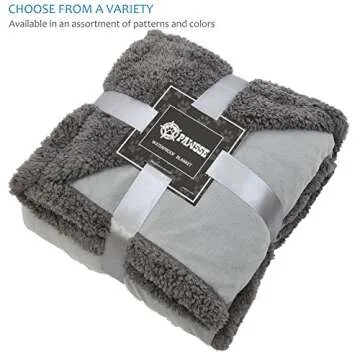 Kritter Planet Waterproof Bed Blanket, Reversible Sherpa Fleece Bed Cover for Adults Intimancy, Leakproof Furniture Protector