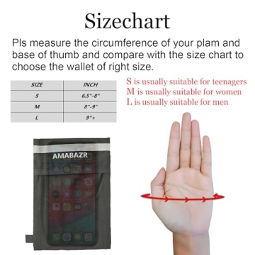 AMABAZR Lightweight Wrist Wallet for Active Travel