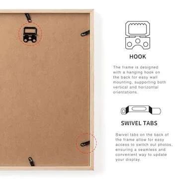 Elegant TONES FRAME DESIGN 11x14 Natural Wood Picture Frame