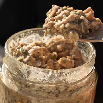 HOLOS Organic Overnight Muesli - Variety Pack (12 Meals) Muesli Cereal - USDA Organic, 20g Plant Proteins, Gluten Free, High Fiber, Probiotics, Vitamins & Minerals (3.17 Oz bag)