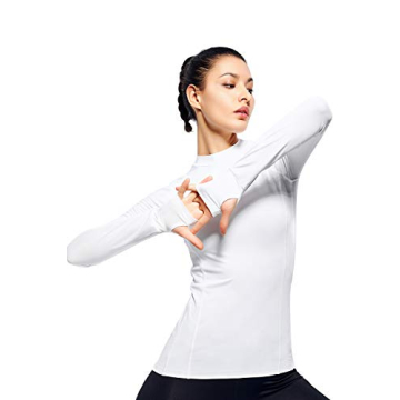 Long Sleeve Running Shirt with Thumb Holes for Women