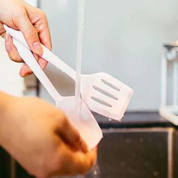 lnndong-Pink 5-Piece Children's Mini Silicone Kitchenware Tool Set, Silicone Scraper, Shovel Set, Cake Baking Kit, With Spatula, Egg Mixer And Clip, Small Kitchen Utensils.