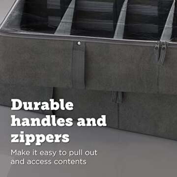 storageLAB Under Bed Storage Containers for Shoes & Accessories