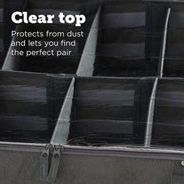 storageLAB Under Bed Storage Containers for Shoes & Accessories