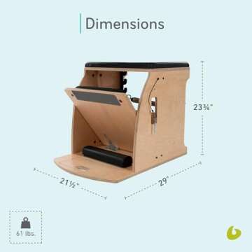 Balanced Body Pilates Wunda Chair, Pilates Equipment for Home or Studio Use