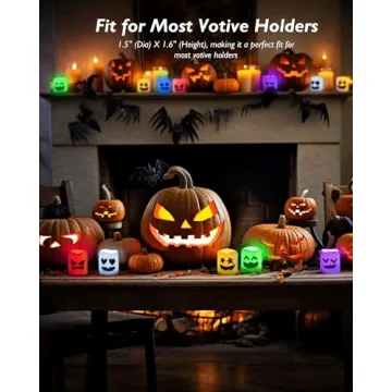 Remote Control LED Halloween Candles 12 Pack