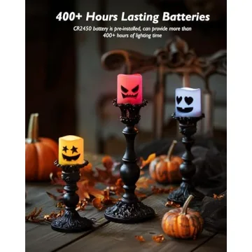 Remote Control LED Halloween Candles 12 Pack