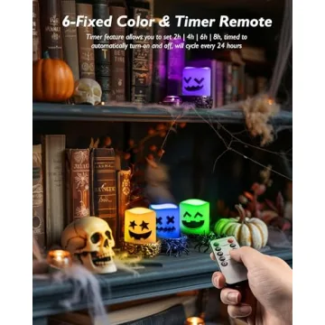 Remote Control LED Halloween Candles 12 Pack