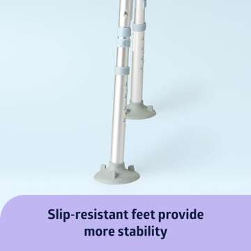 Adjustable Medline Bath Chair with Microban Protection