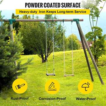 VEVOR Swing Set Bracket 12" Durable Iron Hardware