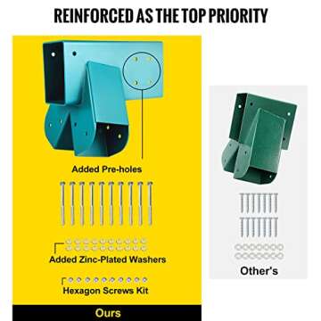 VEVOR Swing Set Bracket 12" Durable Iron Hardware