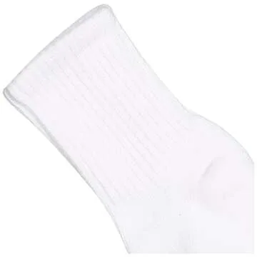 Jefferies Socks Unisex Newborn Seamless Sport Half Cushion Crew Socks 6 Pack