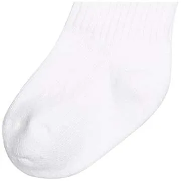 Jefferies Socks Classic White Crew Socks for Newborns