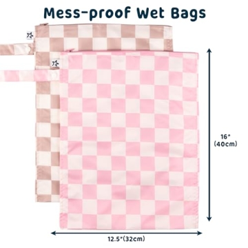 Tiny Twinkle Mess-proof Wet Bags 2 Pack Waterproof