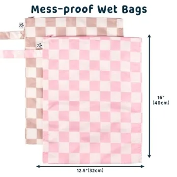 Tiny Twinkle Mess-proof Wet Bags 2 Pack Waterproof