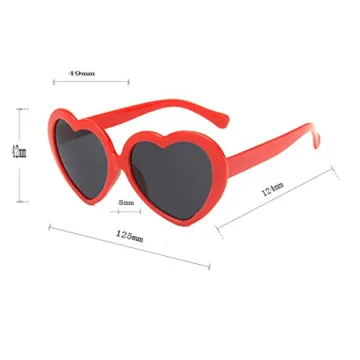 FOURCHEN Heart Shaped Sunglasses for Kids - UV400 Style
