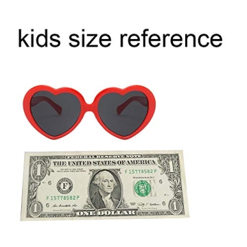 FOURCHEN Heart Shaped Sunglasses for Kids - UV400 Style