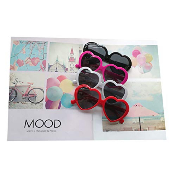 FOURCHEN Heart Shaped Sunglasses for Kids - UV400 Style
