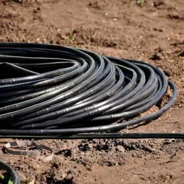 Drip Irrigation Line 1/4" Tubing Roll, 6" Emitter Spacing.52 GPH, Color Black (.170 ID x 240 OD) - Will Work from Gravity Feed