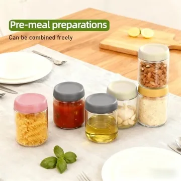 DicraoLea 16oz Glass Overnight Oats Jars 4Pack